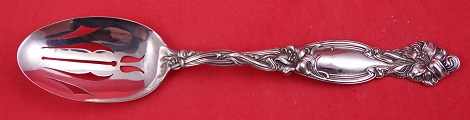 Pierced Serving Spoon original 7-piercings tulip 8 1/4